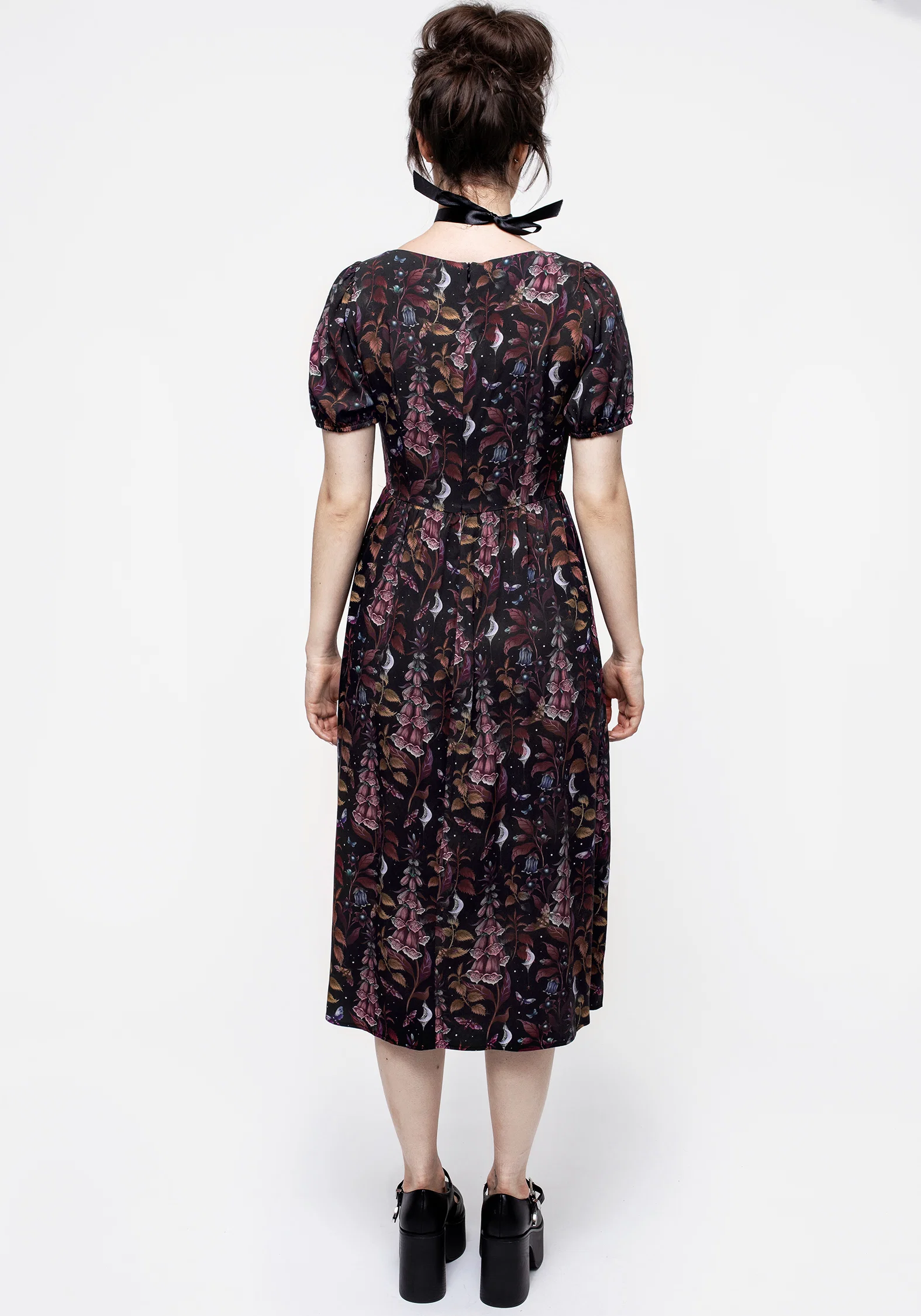 Foxglove Button Detail Midi Dress - Image 3