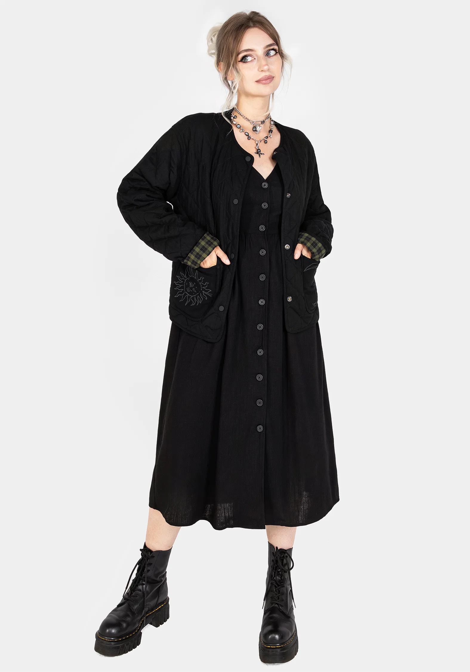 Rowan Linen Button Up Midi Dress - Image 7